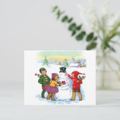 Feierliche Grüße! Feiertagspostkarte (Stehend Vorderseite)