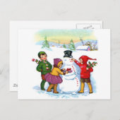 Feierliche Grüße! Feiertagspostkarte (Vorne/Hinten)