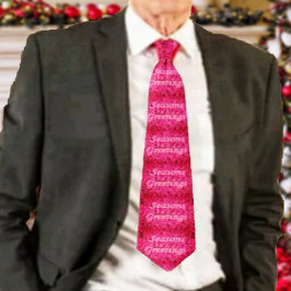 Feierliche Grüße in Rosa Krawatte