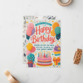 Feierliche Grüße Mitteilungskarte (Vorderseite/Rückseite Beispiel)