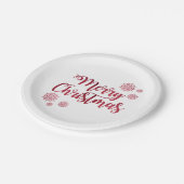 Feierliche Grüße Pappteller (Schrägansicht)