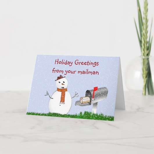 Feierliche Grüße von Ihnen mailman Weihnachten (Vorderseite)