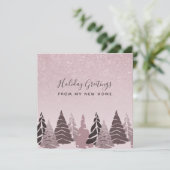 Feierliche Grüße von meinem neuen Zuhause Moving Ankündigung (Stehend Vorderseite)