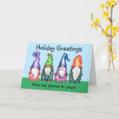 Feierliche Grüße von unserem Gnome zu deinen Karte (Gelbe Blume)