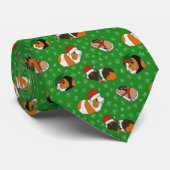 Feierliche Guinea Schweine Weihnachten Gemustert Krawatte (Gerollt)