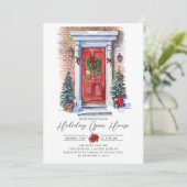 Feierliche Haustüre Open House Einladung (Stehend Vorderseite)