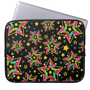 Feierliche Helle Merry Holiday Star Laptopschutzhülle