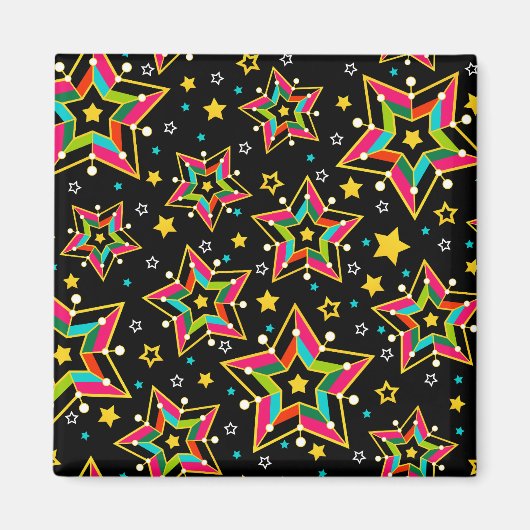 Feierliche Helle Merry Holiday Star Magnet (Vorne)