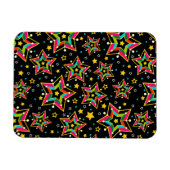 Feierliche Helle Merry Holiday Star Magnet (Horizontal)