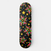 Feierliche Helle Merry Holiday Star Skateboard (Vorderseite)