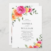 Feierliche, hellrosa Orangefarbene Blume Hochzeite