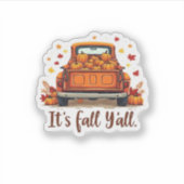 Feierliche Herbsternte Design feiert Herbstmeer Aufkleber (Vorderseite)