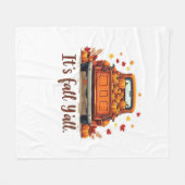 Feierliche Herbsternte Design feiert Herbstmeer Fleecedecke (Vorderseite (Horizontal))