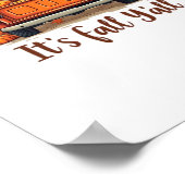 Feierliche Herbsternte Design feiert Herbstmeer Poster (Ecke)