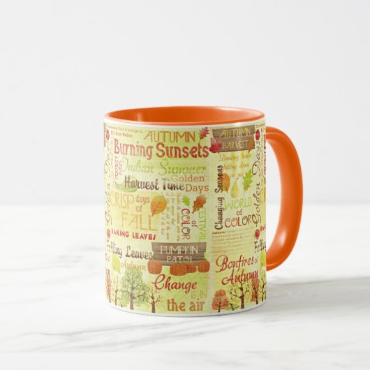 Feierliche Herbsttage Tasse (VorderseiteRechts)