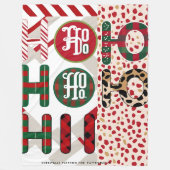 Feierliche "HO HO HO" Weihnachtsfeier Fleece & She (Vorderseite)