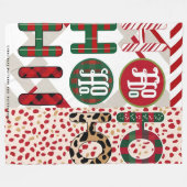 Feierliche "HO HO HO" Weihnachtsfeier Fleece & She (Vorderseite (Horizontal))