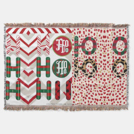 Feierliche "HO HO HO" Weihnachtsfeier Fleece & She Decke