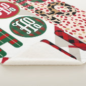 Feierliche "HO HO HO" Weihnachtsfeier Fleece & She Sherpadecke (3/4)