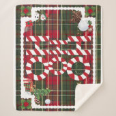 Feierliche "HO HO HO" Weihnachtsfeier Fleece & She Sherpadecke (Vorderseite)