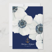 Feierliche Hochzeit der Nautischen Marine und des Einladung (Rückseite)