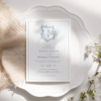 Feierliche Hochzeit des Wappen Vibranly Blue Monog