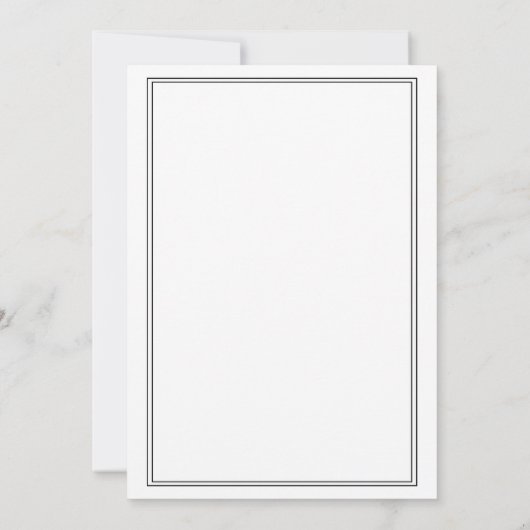 Feierliche Hochzeit Einladung (Rückseite)