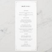 Feierliche Hochzeit in Schwarz und Weiß Programm (Vorderseite)