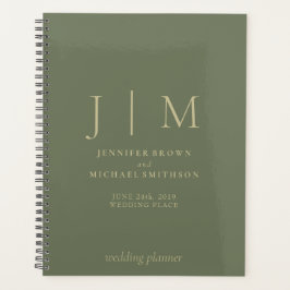 Feierliche Hochzeit mit Gold Planer