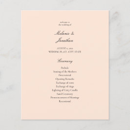 Feierliche Hochzeit mit Rosa Pastel Flyer