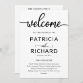 Feierliche Hochzeit - Reihenfolge des Serviceprogr Programm (Vorne/Hinten)