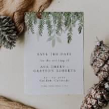 Feierliche Hochzeit retten Datum Einladung