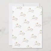 Feierliche Hochzeit von Wildblume mit Trockenfrühl Einladung (Rückseite)