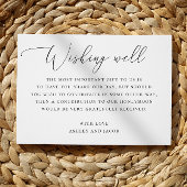 Feierliche Hochzeit wünscht sich gut | Schwarz-Wei Begleitkarte