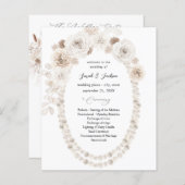 Feierliche Hochzeiten mit weißer Blüte (Vorne/Hinten)