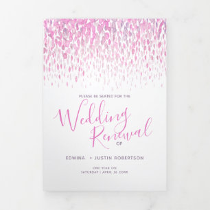 Feierliche Hochzeitseröffnungsfeier Rosa Programm