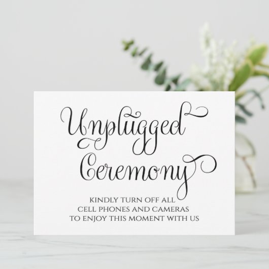 feierliche Hochzeitsfeier Einladung (Stehend Vorderseite)