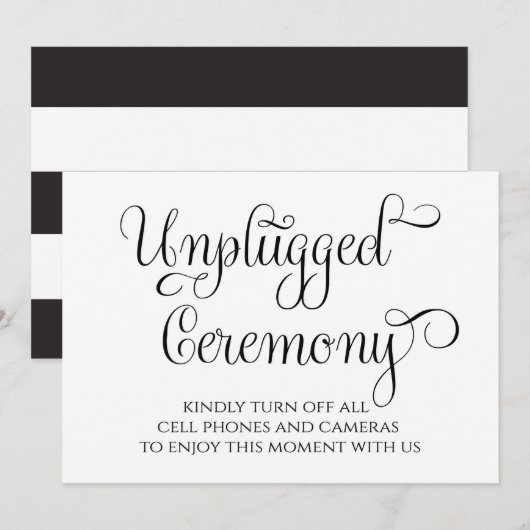 feierliche Hochzeitsfeier Einladung (Vorne/Hinten)