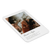 Feierliche Hochzeitsfeier Save the Date Magnet (Rechte Seite)