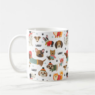 Feierliche Hunde im Urlaubsmuster Sweaters Kaffeetasse