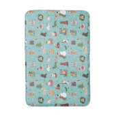 Feierliche Hunde in Weihnachten Sweaters Pattern Badematte (Vorderseite Vertikal)