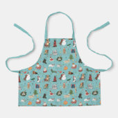 Feierliche Hunde in Weihnachten Sweaters Pattern Schürze (Vorderseite)