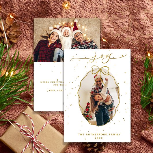 Feierliche Imitate - Goldenes Foto Weihnachten