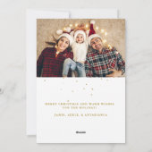 Feierliche Imitate - Goldenes Foto Weihnachten (Rückseite)