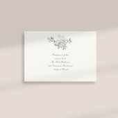 Feierliche Imitate Hochzeit von Peony Pearl Empfan Begleitkarte