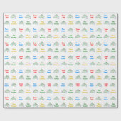 Feierliche individuelle Weihnachten Geschenkpapier (Flach)