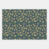 Feierliche Irish Green Navy Lucky You Kleeblatts C Geschenkpapier Set (Vorderseite 2)