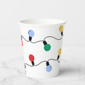 Feierliche Jingle & Mingle farbenfrohe Weihnachtsl Pappbecher (Vorderseite)