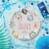 Feierliche Jingle & Mingle Weihnachten Pappteller (Party)