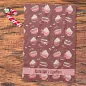 Feierliche Kakao-Tasse Muster Ferienwohnung Küche Geschirrtuch